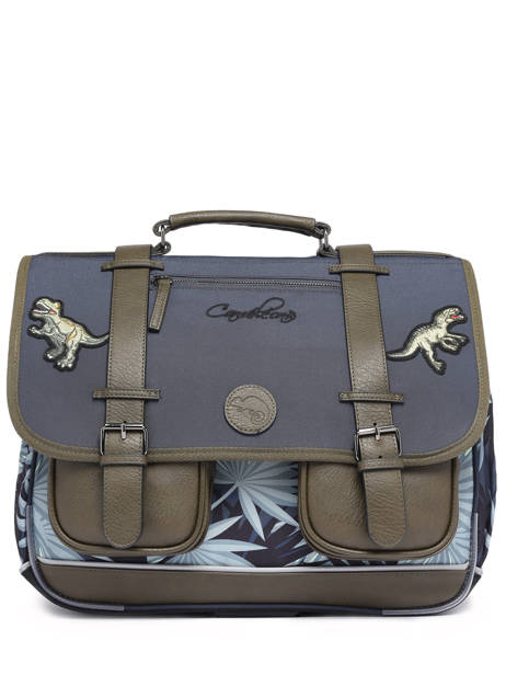 Boekentas 3 Compartimenten Cameleon Grijs vintage urban PBVBCA41 ander zicht 7